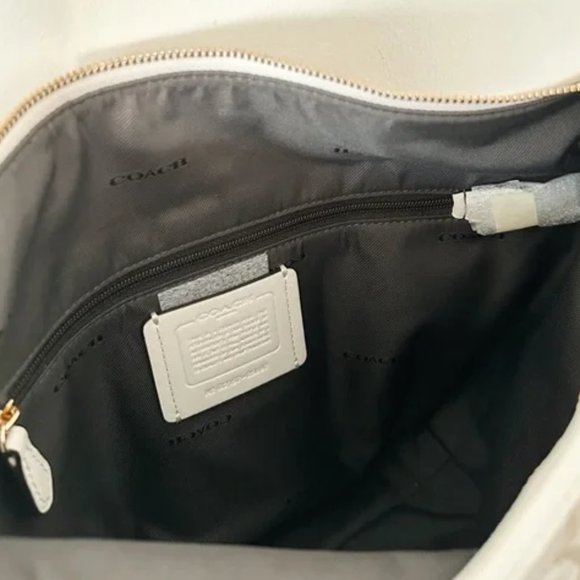 Nwot Coach Dufflette Signature Light Khaki Crossbody Bag Purse - Picture 12 of 12